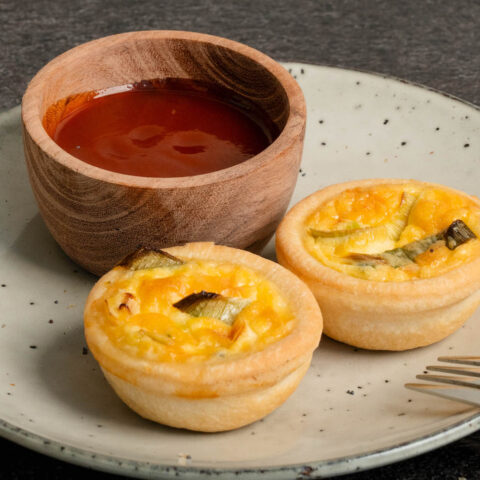 Quiche - Vegetarian (v) cocktail