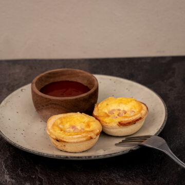 Quiche - Ham & Cheese cocktail